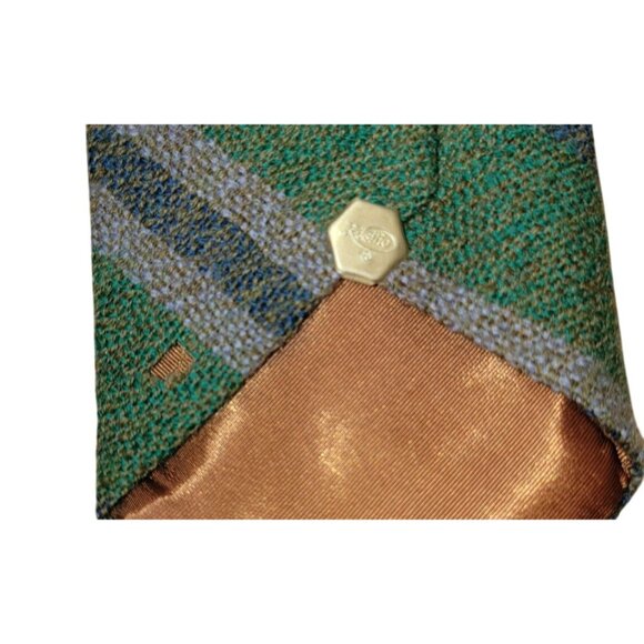 Vintage Green Striped Wool Tie By Ratno & The Squire Shop Oklahoma City - Picture 5 of 10